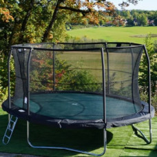 Montere ny Trampoline JumpKing Oval Combo 4,3m x 5,2m